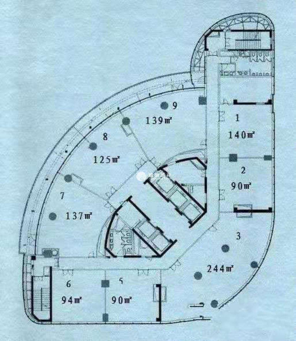 四川北路海泰国际大厦125平米写字楼出租
